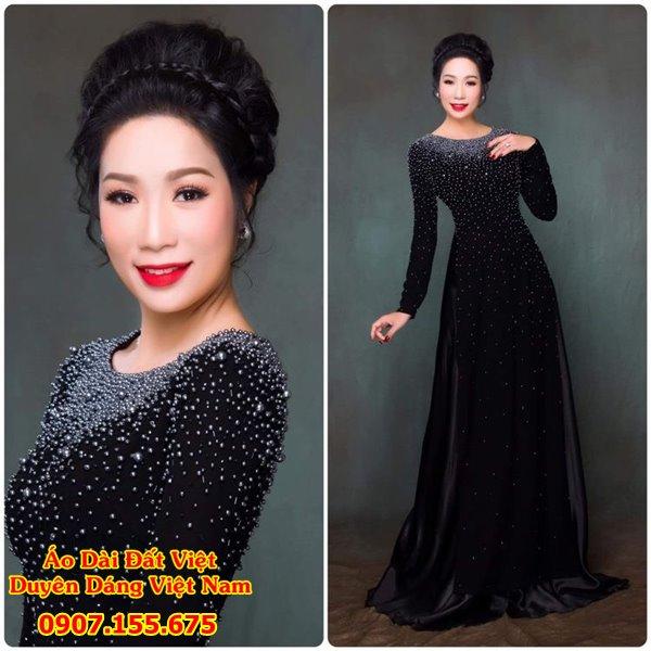 Những Mẫu Áo Dài Kết Cườm Đẹp Nhất Gallery 1