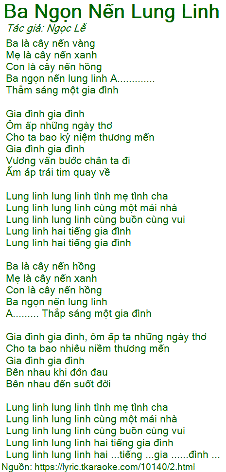 Ba là cây nến vàng, mẹ là cây nến xanh Gallery 2