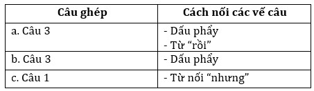 Bài 19c: Cách nối các vế câu ghép kết bài trong bài văn tả người