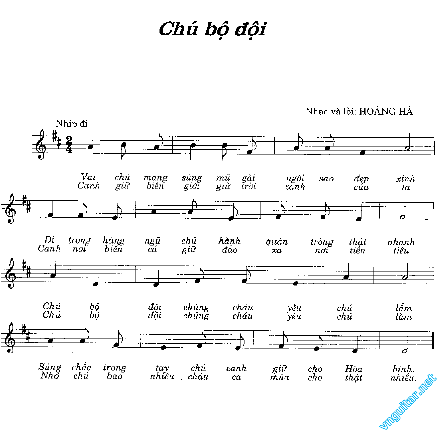 Bài Chú Bộ Đội