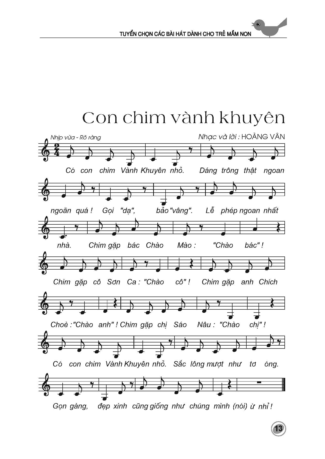 Bài Hát Chim Vành Khuyên