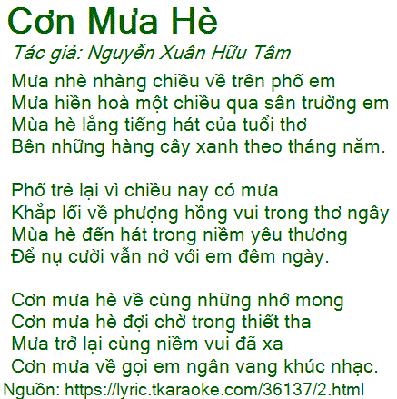 Cơn Mưa Hè