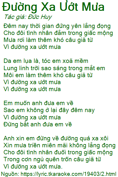 Đường Xa Ướt Mưa