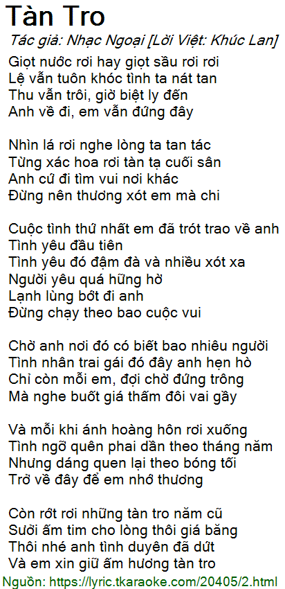 Tàn Tro