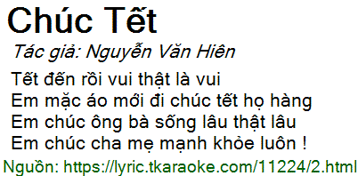 Tết đến rồi vui thật là vui