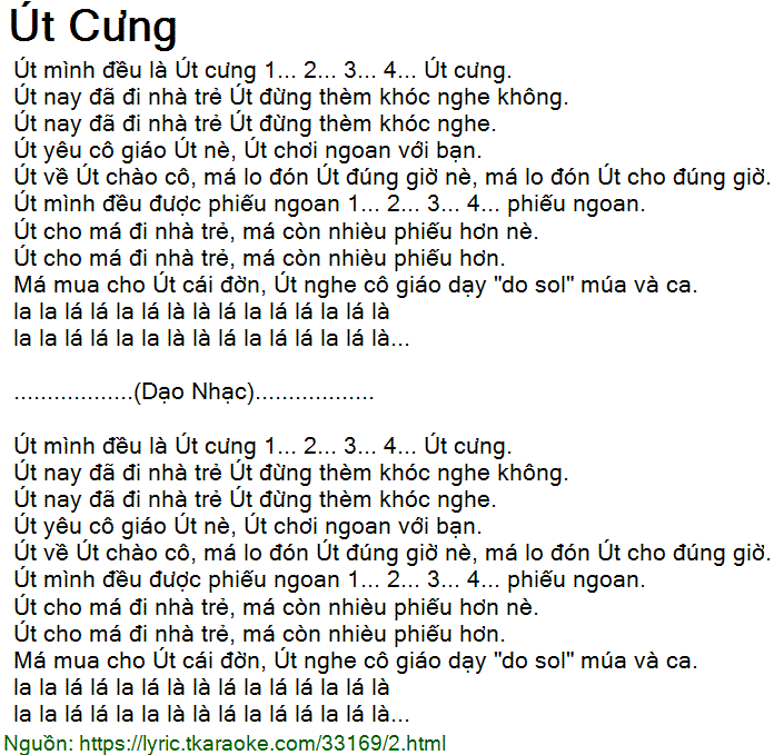 Út Cưng - Bài Hát Về Tình Yêu Thương Gia Đình Gallery 2