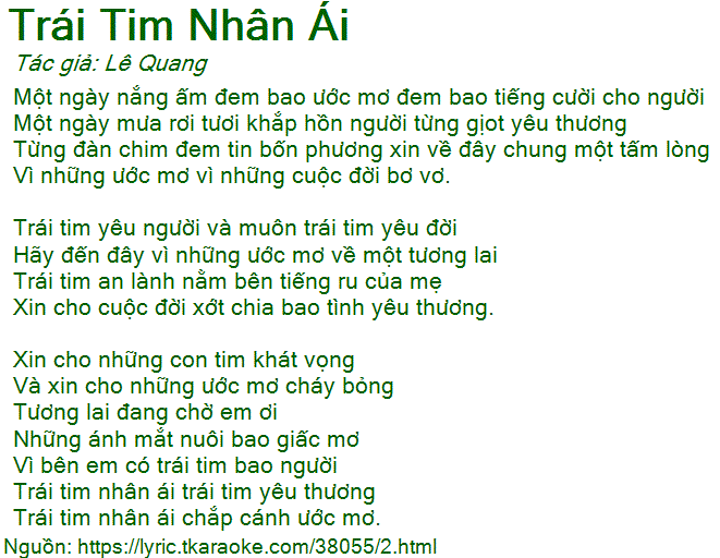 Bài Hát Về Lòng Nhân Ái: Lời Ca Hay Nhất Về Tình Yêu Thương