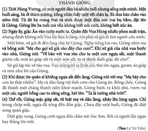 Truyện Thánh Gióng: Giải Đáp Chi Tiết Câu Hỏi Bài Học Gallery 2