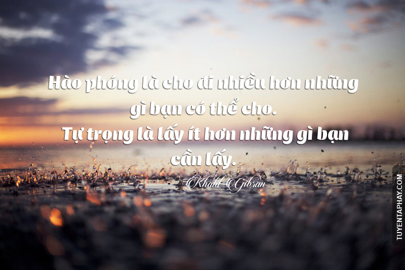Bài Học Về Lòng Tự Trọng