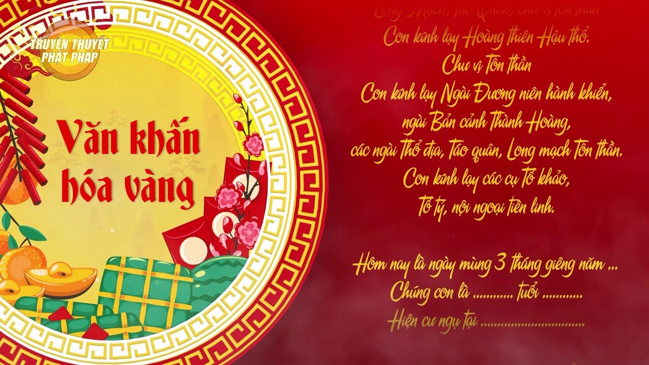 Bài Khấn Hóa Vàng Chuẩn Nhất