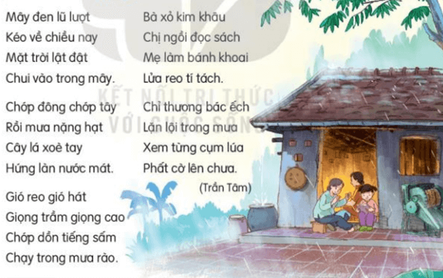 Bài Mưa Lớp 3