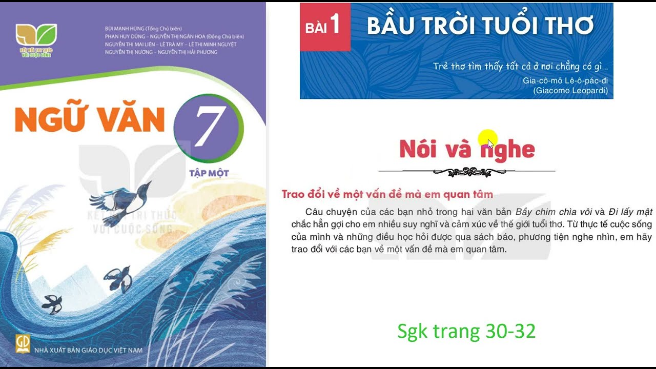Bài Nói và Nghe Lớp 7: Hướng dẫn chi tiết và bài tập
