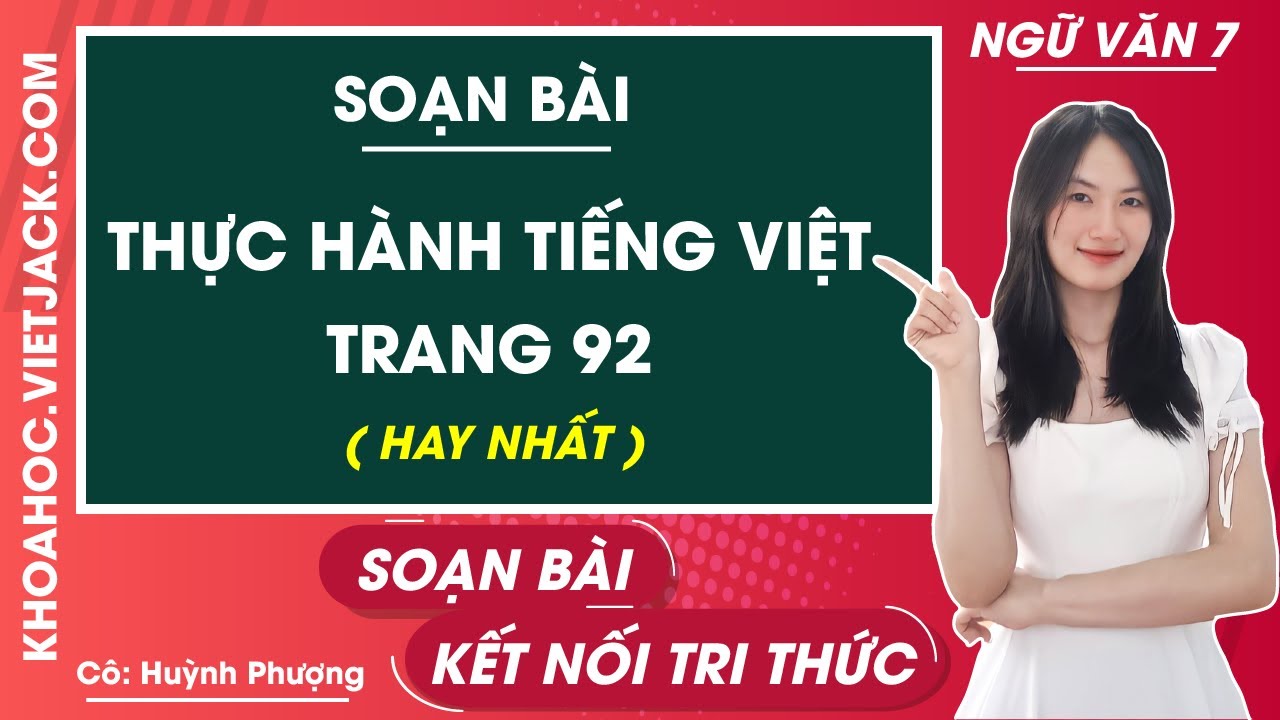 Thực hành Tiếng Việt lớp 7 trang 92, 93 Gallery 2