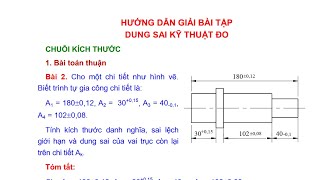 Bài Tập Dung Sai: Hướng Dẫn Chi Tiết và Ví Dụ Minh Họa