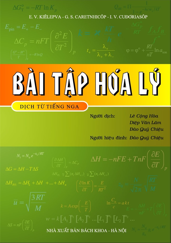 Bài tập Hóa lý có lời giải chi tiết và phương pháp
