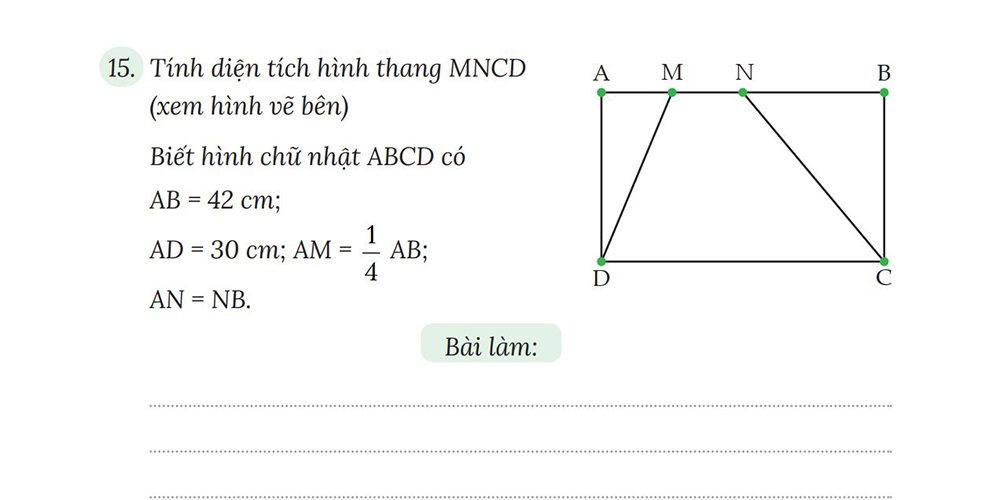 Bài tập về hình thang lớp 5