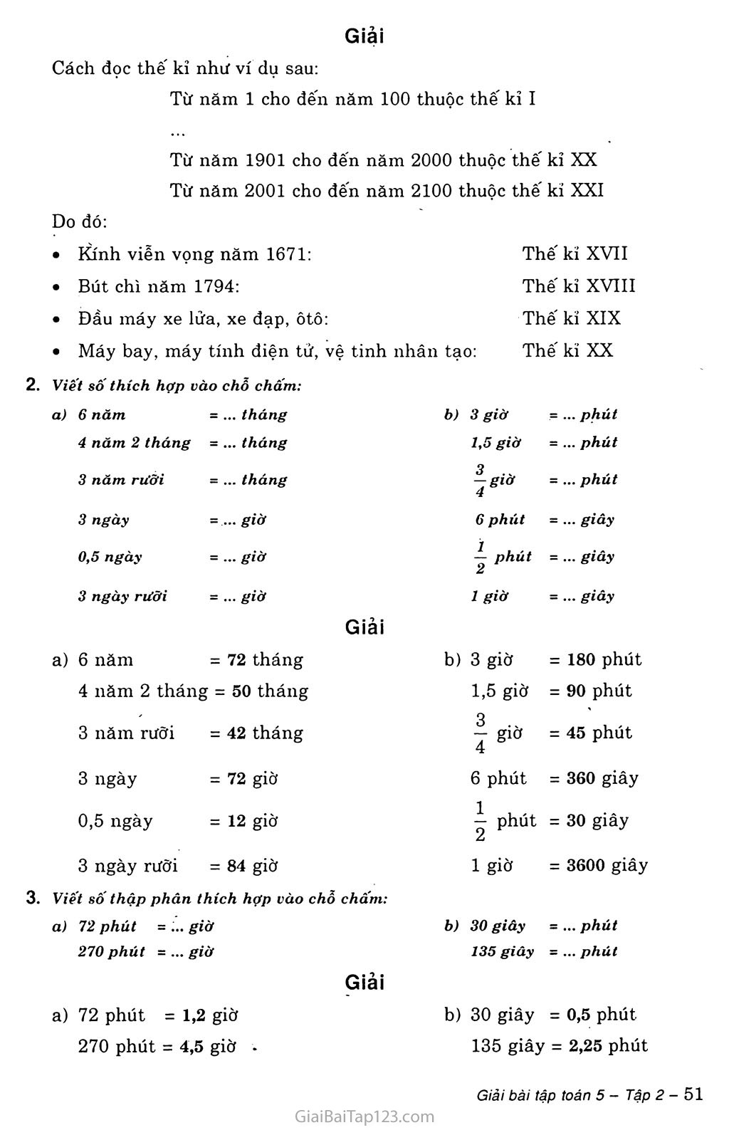 Bài tập đổi đơn vị đo thời gian lớp 5 Gallery 2