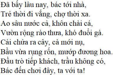Bài Thơ Bạn Đến Chơi Nhà Lớp 7: Tác Giả, Nội Dung Và Giá Trị