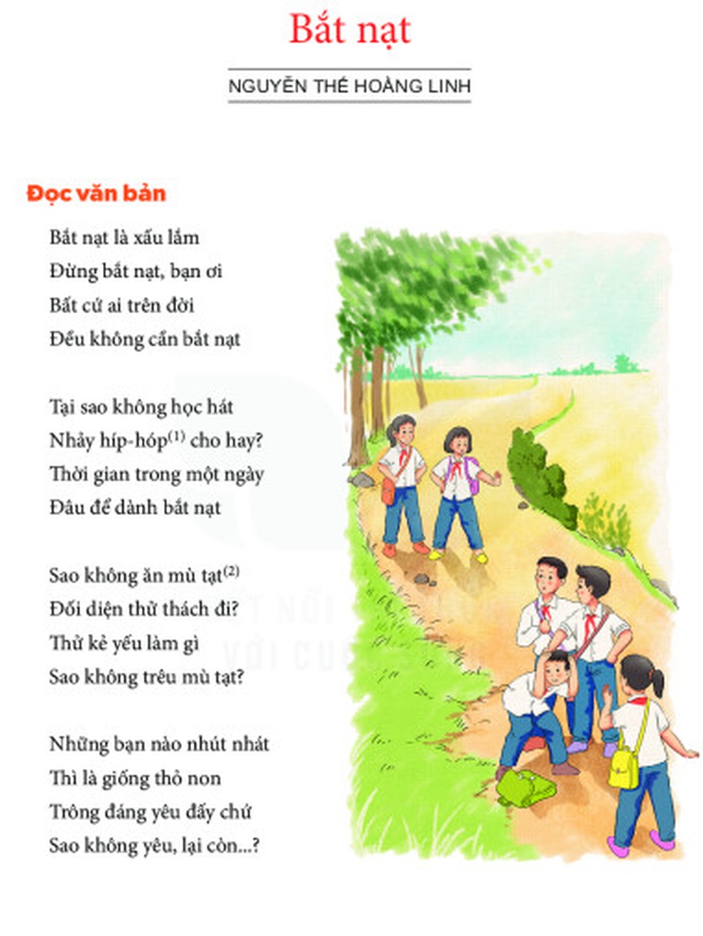 Bài Thơ Bắt Nạt Ngữ Văn Lớp 6
