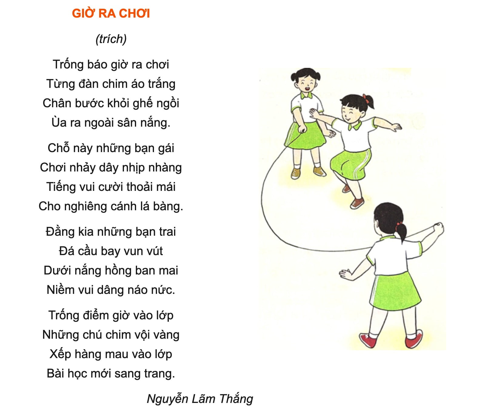 Bài Thơ Về Thiếu Nhi Lớp 2 Gallery 1