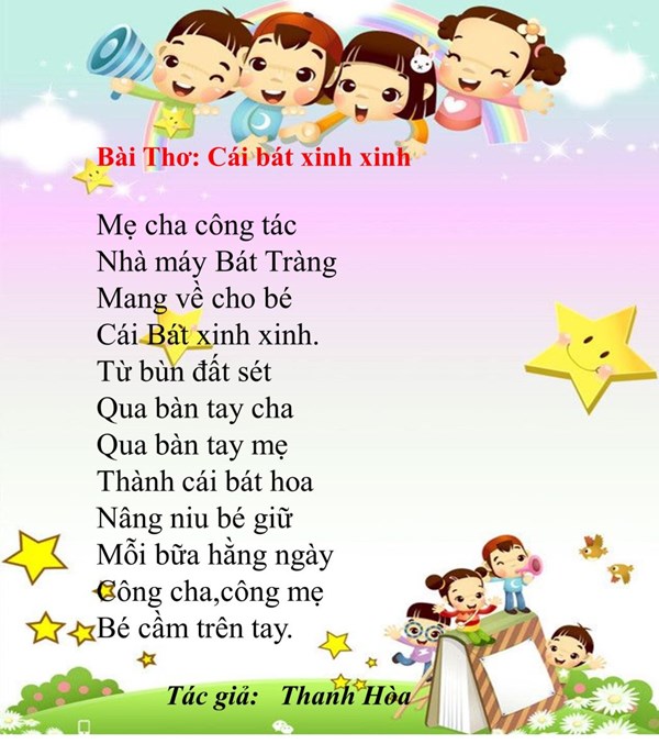 Bài thơ Cái bát xinh xinh