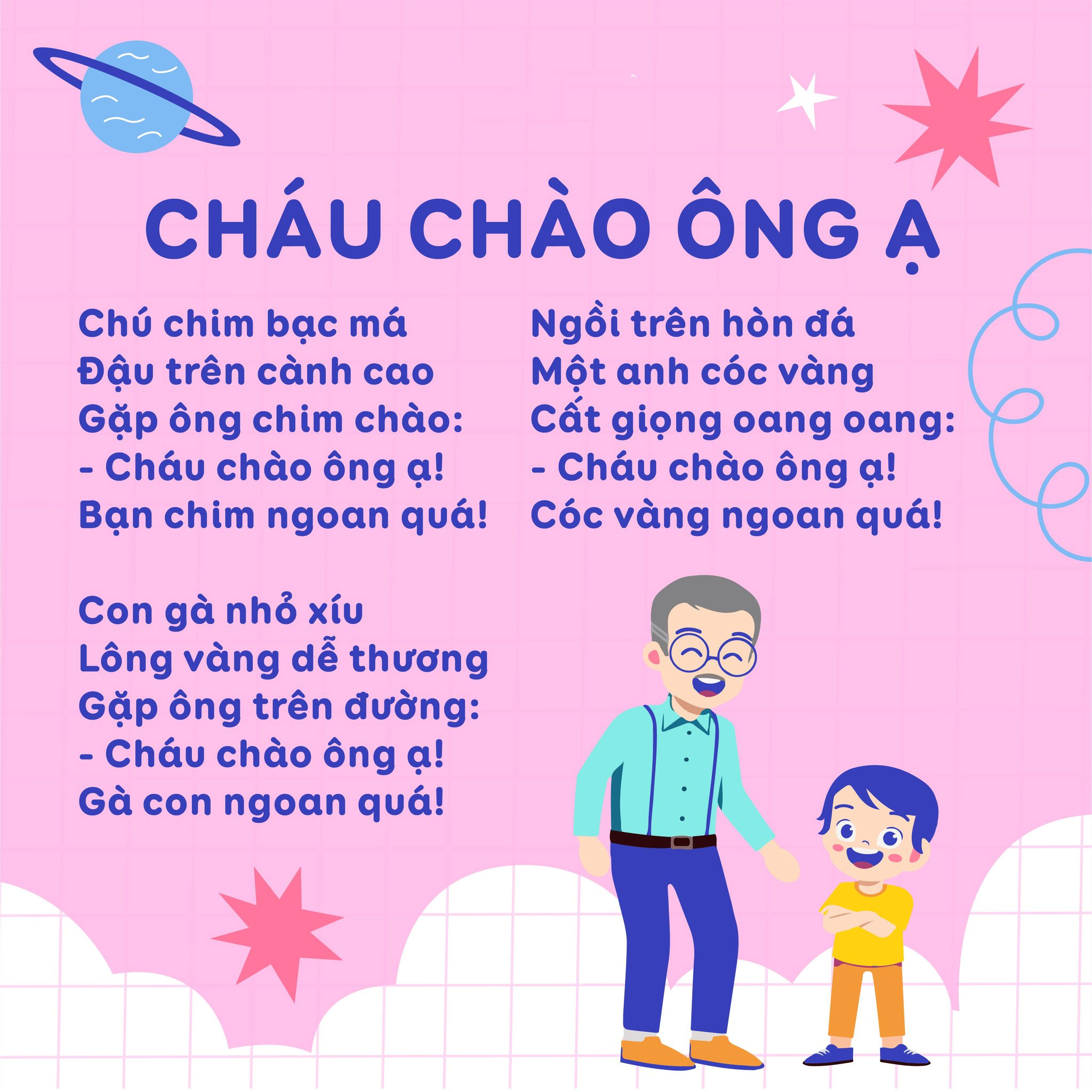 Bài Thơ Cháu Chào Ông Ạ Gallery 2