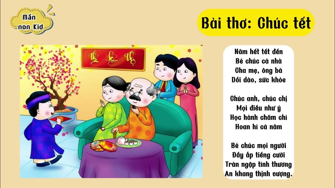 Bài Thơ Chúc Tết Mầm Non Hay Nhất