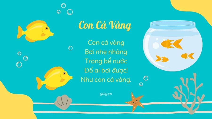 Con cá vàng bơi là con cá vàng bơi