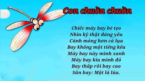 Bài Thơ Con Chuồn Chuồn