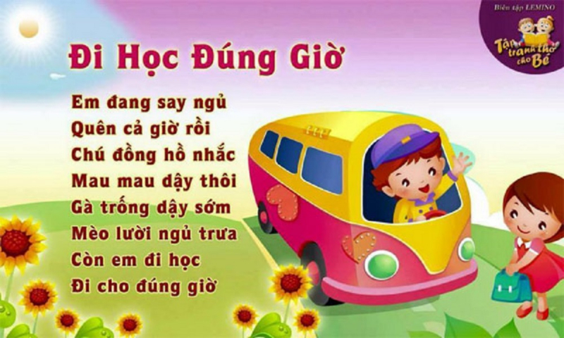 Bài Thơ Đi Học Đúng Giờ