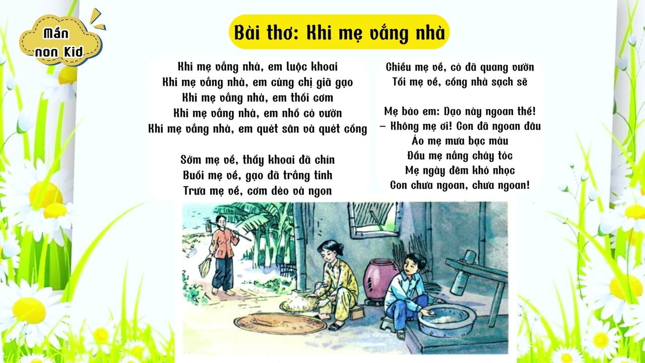 Bài Thơ Khi Mẹ Vắng Nhà