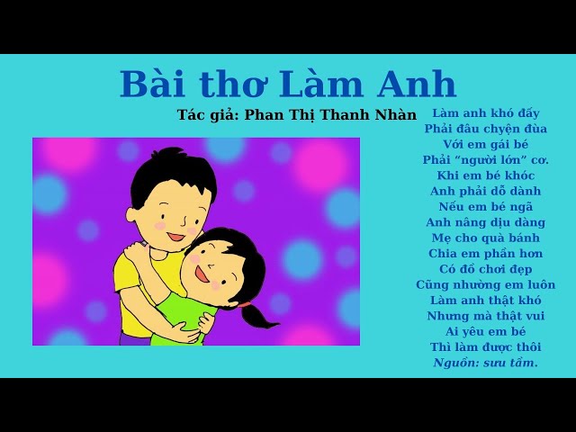 Bài Thơ Làm Anh