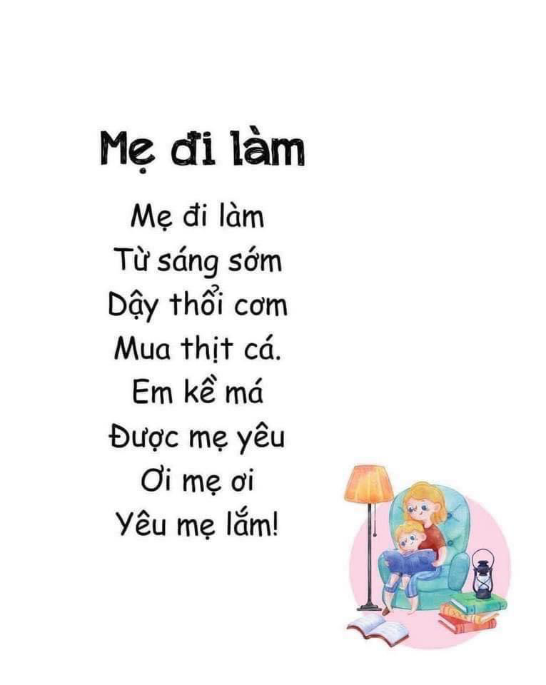 Bài thơ Mẹ đi làm