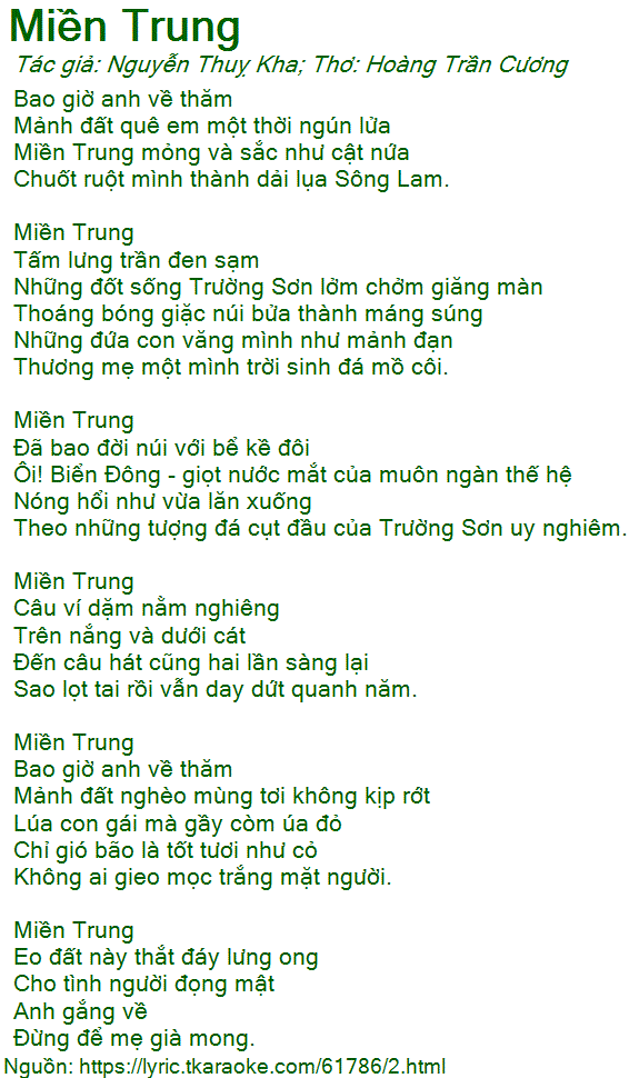 Bài Thơ Miền Trung: Cảm nhận vẻ đẹp hùng vĩ và trữ tình