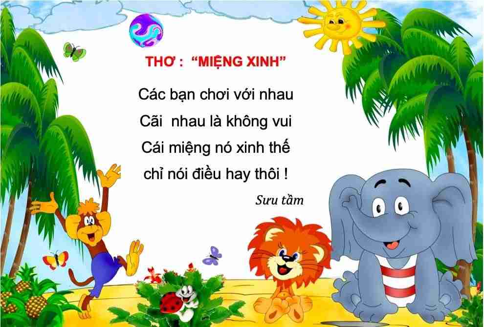 Bài Thơ Miệng Xinh
