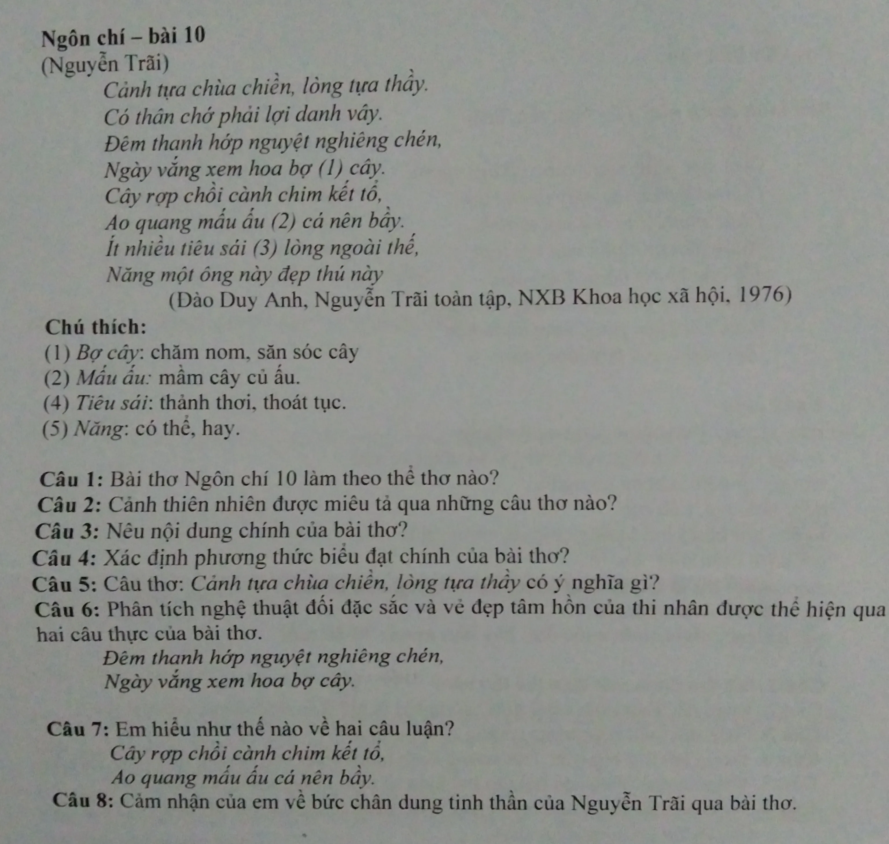Ngôn Chí 10 - Thơ Ngôn Chí 10 Gallery 2