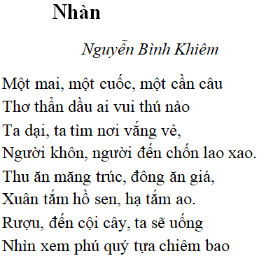 Bài Thơ Nhàn Lớp 10 SGK: Giải Đáp và Phân Tích Chi Tiết