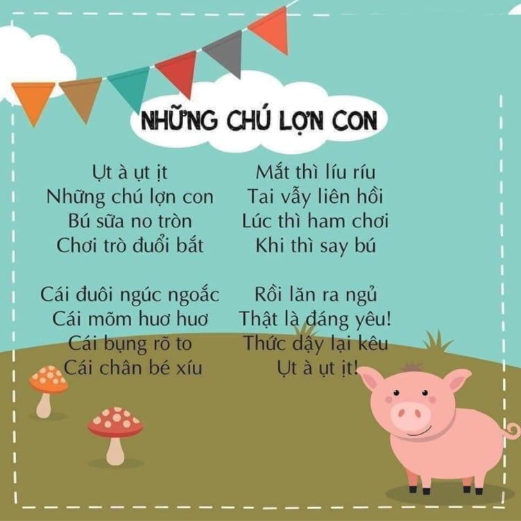 Bài Thơ Những Chú Lợn Con Gallery 1
