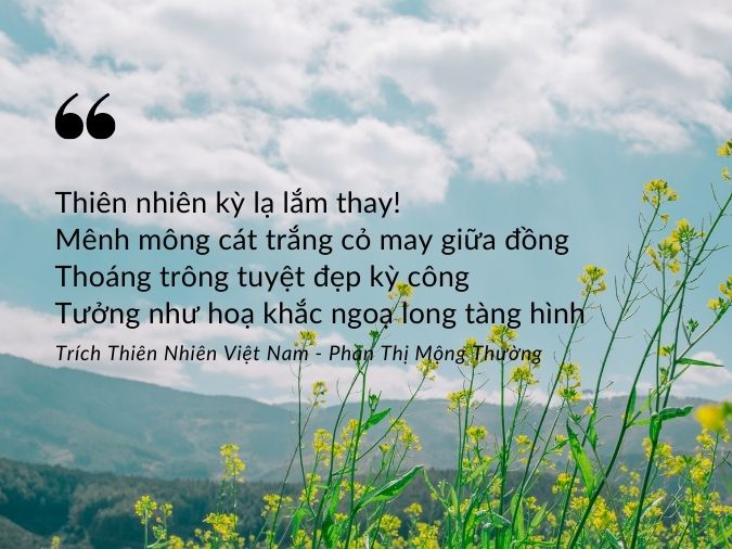 Bài Thơ Về Thiên Nhiên Tuyệt Đẹp