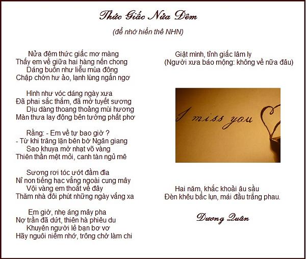 Bài Thơ Nửa Đêm