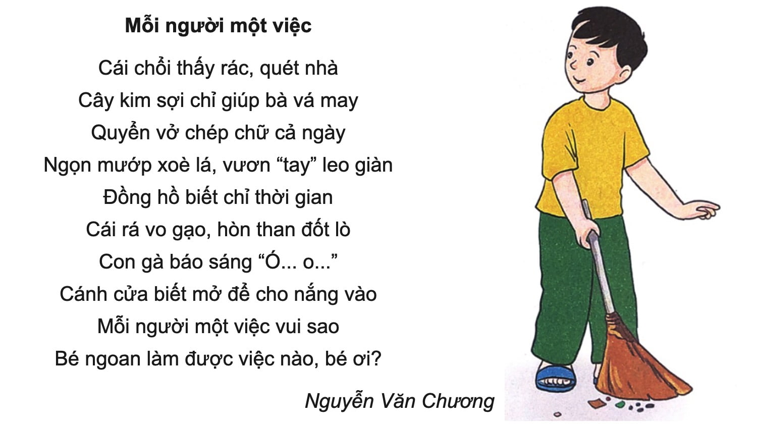 Bài Thơ Về Trẻ Em Làm Việc Nhà Gallery 1