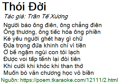 Thơ Thói Đời của Tú Xương: Phân tích chi tiết và ý nghĩa