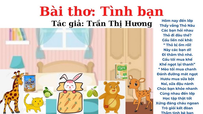 Bài Thơ Tình Bạn Mầm Non