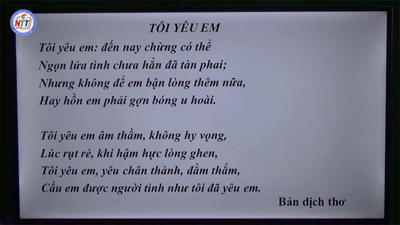 Bài Thơ Tôi Yêu Em - Ngữ Văn 11 Gallery 2