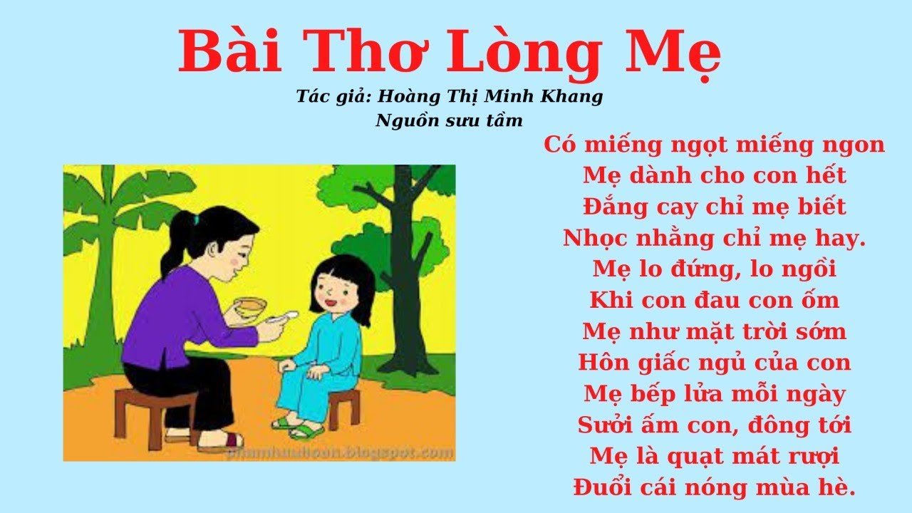 Bài Thơ Trong Lòng Mẹ - Cảm nhận sâu sắc về tình mẫu tử