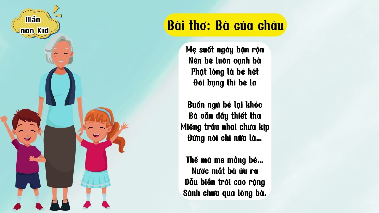Bài Thơ Về Bà Và Cháu: Tình Yêu Thương Đáng Quý Gallery 2