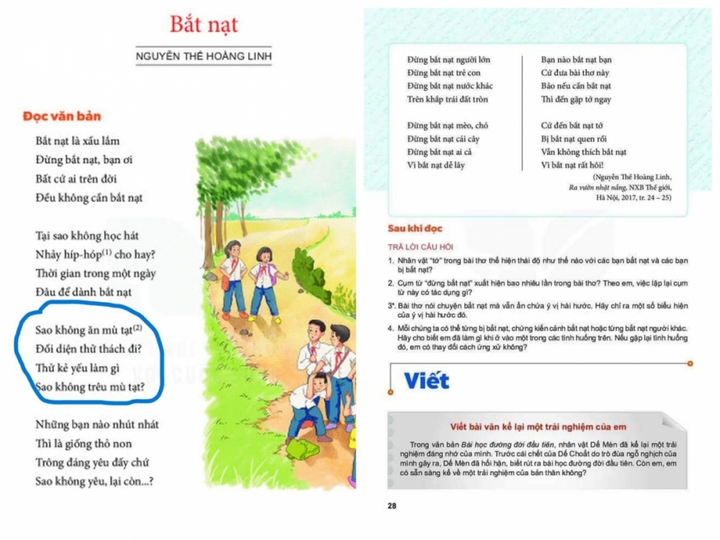 Bài Thơ Bắt Nạt Ngữ Văn Lớp 6 Gallery 1
