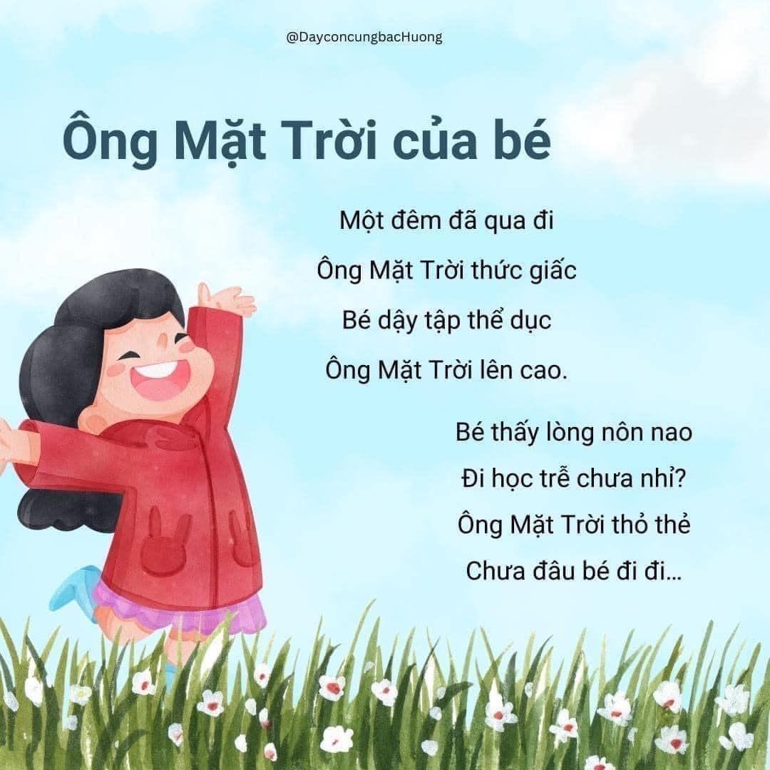 Bài Thơ Về Trẻ Em Lớp 2