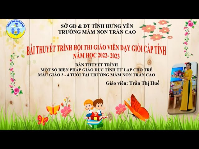 Bài Thuyết Trình Mầm Non Hay Nhất