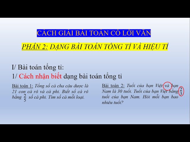 Bài Toán Tổng Tỉ Hiệu Tỉ: Phương Pháp Giải và Ví Dụ Minh Họa Gallery 1